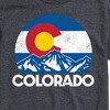 Men's - Instant Message - Retro Colorado Flag Mountains Short Sleeve Graphic T-Shirt - 2 of 4