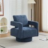 NicBex Square Swivel Accent Chair Modern Arm Chair Lounge Chair with Removable Back Cushion for Living Room, Bedroom - 3 of 4