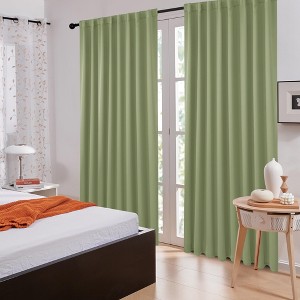 Deconovo 52" Back Tab Thermal Blackout Curtains (2 Panels) - 1 of 4