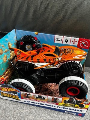 Mattel Hot Wheels Monster Trucks Vehículo Juguete Tiger Shark 1:15 HGV87