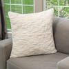 HGTV Art Deco Brushed Faux Fur Pillow Snowbound 14 x 20 inches - 2 of 4