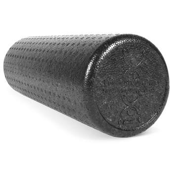 CanDo Black Composite High-Density Foam Rollers for Muscle Restoration Massage Therapy Sport Recovery and Physical Therapy