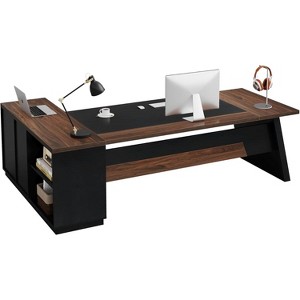 Tribesigns Modern 78" L-Shaped Executive Desk with Drawers and Lateral File Cabinet - 1 of 4