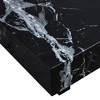 GlasFlength Coffee Tables, Chic and Versatile, Modern and Classic Designs for Every Home, Suitable for Living Room, Black,31.4”*31.4”*12" - 2 of 4