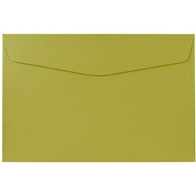 JAM Paper 6 x 9 Booklet Envelopes Chartreuse Green 21512978