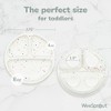 WeeSprout Suction Plates for Babies & Toddlers | 100% Silicone | Plates Stay Put with Suction Feature | Divided Design | 3 Pack - 2 of 4