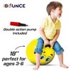 New Bounce Hopper Ball for Kids - 16" Bouncing Ball with Handles - Inflatable Hippity Hop Ball - Yellow Bouncy Ball with Pump - 2 of 4