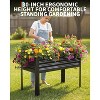 48x24x32 in Raised Garden Bed with Legs, Galvanized Steel Elevated Planter Box for Patio, Backyard, or Balcony, 400 lb Capacity - 3 of 4