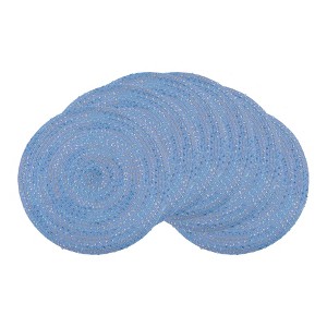 REGALWOVEN Rattan Round Indoor Outdoor Durable Placemats 15 x 15 Inch 6 Pcs - 1 of 4