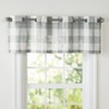 The Lakeside Collection Buffalo Check Curtain Collection - Light Gray Valance - 2 of 2