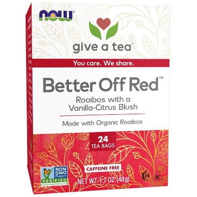 Better Off Red Tea by Now Foods  -  24 Bags