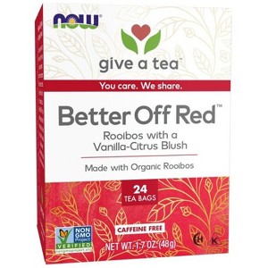 Better Off Red Tea by Now Foods  -  24 Bags - 1 of 4