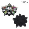 Unique Bargains Sparkling Elegant Crystal Star Beaded Patches for Clothing Sewing 10 Pcs - 3 of 4