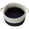 Colonial Mills Beach Bum Basket, 13"x13"x9", Navy - 3 of 4