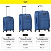 3-Piece Softside Luggage Set,Carry On Suitcase,Medium and Large Expandable Suitcases with Spinner Wheels and TSA Lock (20"/24"/28")–Cuddlewood - 4 of 4