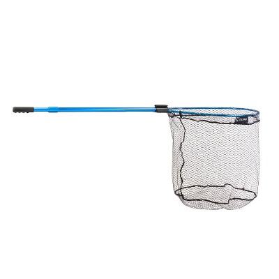 CLAM 15738 Fortis Pike & Catfish Fishing Angling Landing Net with 110 Inch Telescoping Handle, Conservation Focused Design, and Rubberized Coating