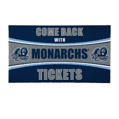 Evergreen Come Back with Tickets Old Dominion University 28" x 16" Woven PVC Indoor Outdoor Doormat