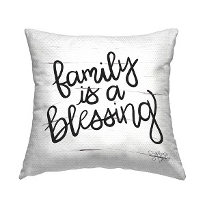 Stupell Industries Family Is Blessing Rustic Minimal Calligraphy Sign - 1 of 3