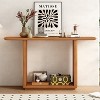 NicBex 59" Minimalist Console Table with Curved Corners, Wood Veneer Side Table with U-Base Design, Couch Table for Living Room, Entryway - 2 of 4
