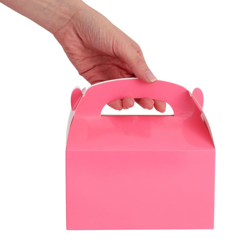 24 Pack Paper Gable Treat Boxes, Neon Party Favor Gift Box for Birthday, Wedding & Baby Shower, 6.2 x 3.5 in, 4 of 9