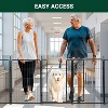 Nasitip 40"/48" Black 8/16-Panel Dog Playpen, Indoor Outdoor Heavy Duty Metal Pet Exercise Pen with Wide Door & Low Threshold - 2 of 4