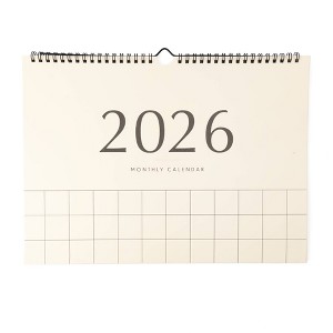 Spiral Bound Wall Calendar Cream - Bullseye's Playground™ - 1 of 3