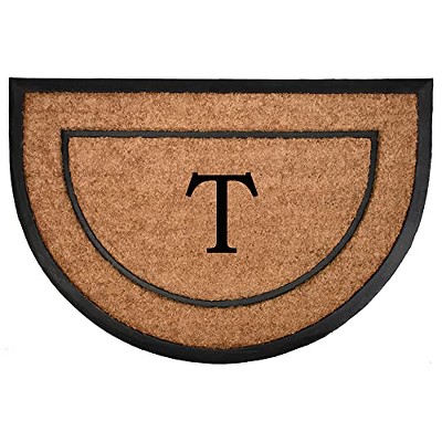 Calloway Mills 106572436T The General Monogram Doormat, 24" x 36", Letter T