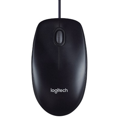 Logitech M100 Wired Mouse - Black (910-001601)
