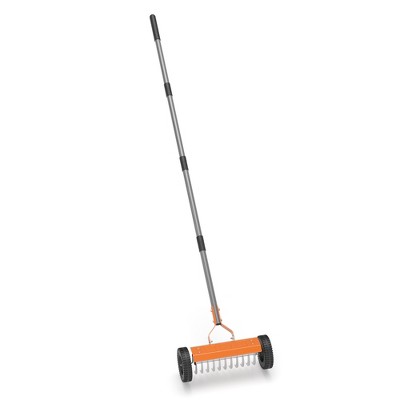 Walensee Thatching Rake - Steel Dethatcher for Lawn, Yard & Garden - Heavy Duty Metal Rake to Remove Dead Grass & Groom Soi