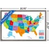 Trends International Map - United States Of America 2022 Framed Wall Poster Prints - 3 of 4
