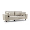 MINIMORE Modern Style 85''W Lassie 3Seater Square Arm Sofa - 4 of 4