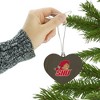 Sacred Heart University Secondary Logo Heart Love Wood Christmas Tree Holiday Ornament - 3 of 3