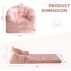 MAXYOYO Folding Sofa Bed, 2 in 1 Convertible Sofa to Lounger Comfy Single Bean Bag Chair for Adults - 3 of 4