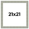 PosterPalooza | Square Sculpted Blue Picture Frame - UV Acrylic, Foam Board Backing, Hanging Hardware - 2 of 4