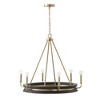 Capital Lighting Finn 6 - Light Chandelier in  Black Stain/Matte Brass - 4 of 4