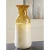 Signature Design by Ashley Wynburg 18.88" Glass Vase, White/Amber Ombre Finish - 2 of 4