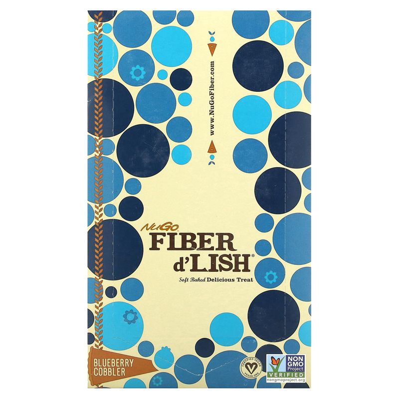 Gnu Foods FiberLove Flavor & Fiber Bars - Blueberry Cobbler - 25.4 oz, 1 of 4