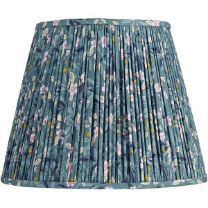 Springcrest Misha Blue Floral Pleated Lamp Shade 9x14x11 - 1 of 4