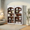 Kumasinova 70.9 Inch Bookcase with 5-Tier Storage Shelves,Freestanding Tall Bookshelf Storage Organizer for Living Room,Bedroom,Office,White+Brown - 2 of 4