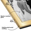 Americanflat Hinged Picture Frame with Wide, Beveled Molding and Shatter-Resistant Glass - Metal Picture Frame Displays Two Photos - 3 of 4