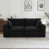 Loveseat Corduroy Cloud Boneless Sofa with Modular Sectional Design and Oversized Comfort - 4 of 4