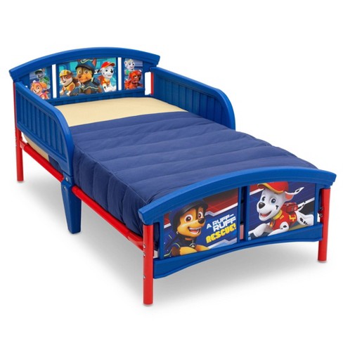 Toddler Paw Patrol Plastic Bed Delta, Is A Twin Comforter Too Big For Toddler Bed