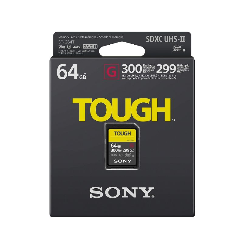 Sony Tough High Performance 64GB SDXC UHS-II Class 10 U3 Flash Memory Card, 3 of 5