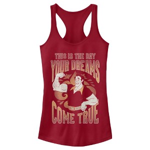 Juniors Womens Beauty and the Beast Gaston The Day Your Dreams Come True Racerback Tank Top - 1 of 4