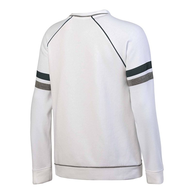 NHL Los Angeles Kings Women&#39;s White Long Sleeve Fleece Crew Sweatshirt, 2 of 4