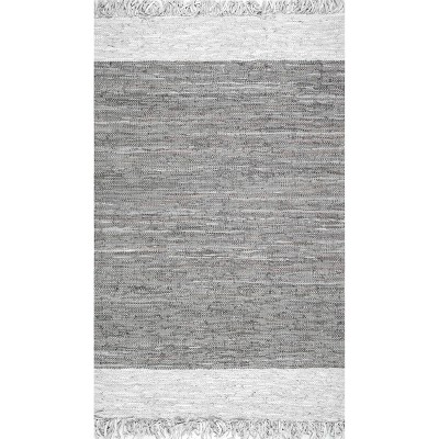 Nuloom Handmade Otha Tassel Indoor Area Rug, 8' 6" x 11' 6", Gray