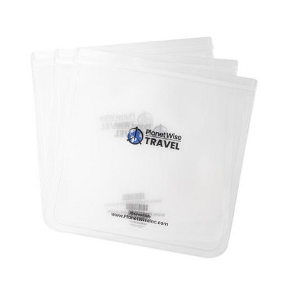 Planet Wise Leak-Proof Gallon Bag 3-Pack - Clear