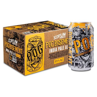 Scofflaw Pog Basement Ipa Beer - 6pk/12 Fl Oz Cans : Target