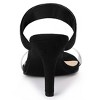 Allegra K Women's Clear Strap Stiletto Heel Slides Sandals - 4 of 4