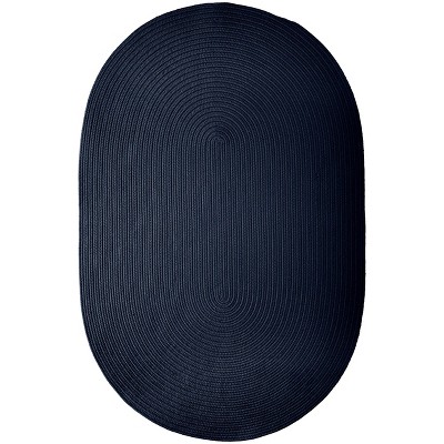 Colonial Mills Boca Raton - Navy 5 Ft x7 Ft Oval Rug Indoor/Outdoor 100% Polypropylene